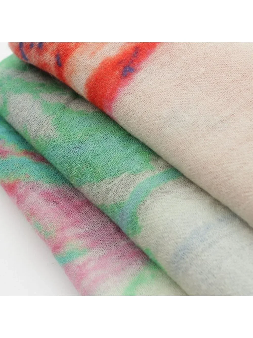 Chanel No 5 CC Logo Shawl White Multicolor Scarf